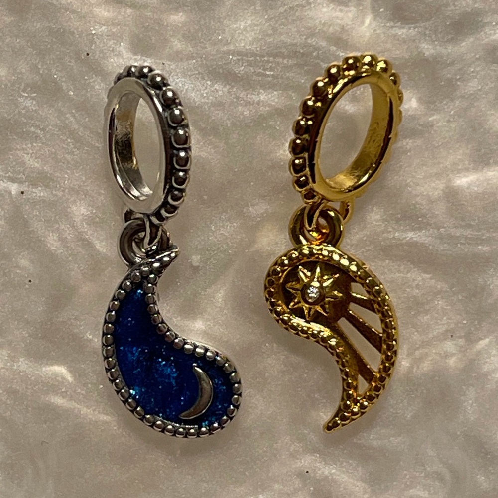Bracelet Charm Double Sun & Moon Yin & Yang Style - Picture 3 of 6